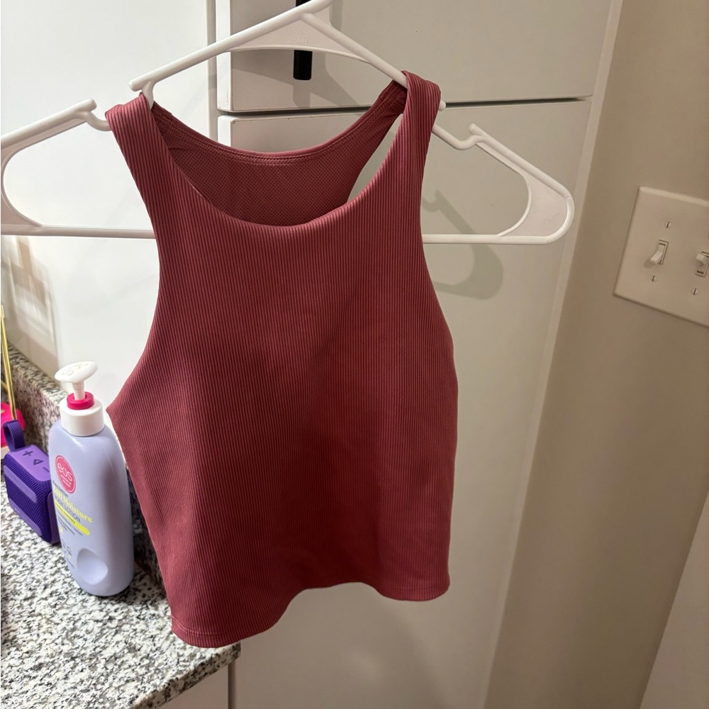 Women's Ribbed Tank Top Athletic- Pink